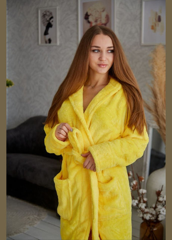 Халат махровый женский короткий, теплый No Brand халат (300694183)