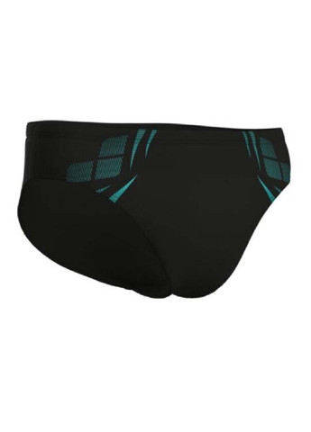 Мужские комбинированные плавки-слипы poseidonia swim briefs черный, бирюзовый Arena