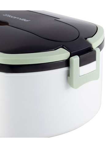 Ланч-бокс Snack 750мл, пластик і нержавіюча сталь, білий Kamille (330017452)