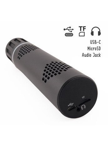 Караоке микрофон K20 Duet черный со стерео звуком Losso (360921377)