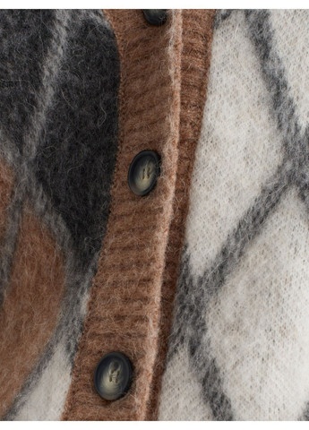 Кардиган з ромбоподібним візерунком з альпаки Dilvin (366065566)