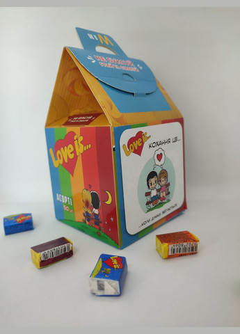 Лав іс Лов іс Love is Лове з упаковка жувальної гумки Асорті жувальна гумка 50 шт KENT (368337391)