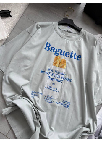 Стильна жіноча футболка oversize з принтом Україна - (358644334)