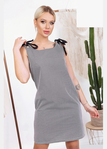 Чорна кежуал сарафан жіночий літній dv-1525 чорний 38 Sofia