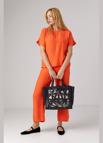 Літній костюм з брюками та футболкою 9441 Lurex (299266045)