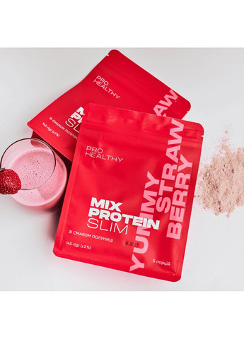 Mix Protein Slim Yumm Strawberry — низкокалорийный питательный коктейль, 145 г Чойс CHOICE (351855321)