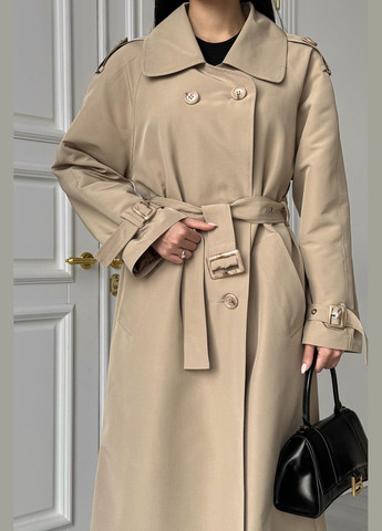 Бежевое демисезонное Тренч Liton