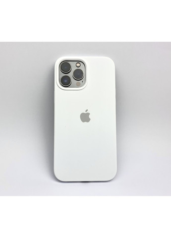 Чехол на айфон 13 PRO MAX Silicone Case Open camera силиконовая микрофибра / White No Brand (369136997)