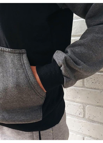 Теплый худи на флисе White для подростка, спортивная зимняя кофта с начесом, трехнитка No Brand (370140733)