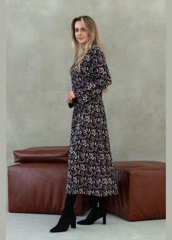 Розовое кэжуал платье ри мары ингрид вл 2121 с пышной юбкой, а-силуэт RiMari