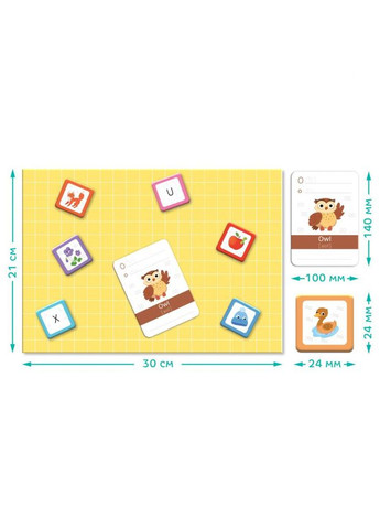 Розвиваюча магнітна гра "Англійська Азбука" DoDo 200214 DoDo Toys (306435590)