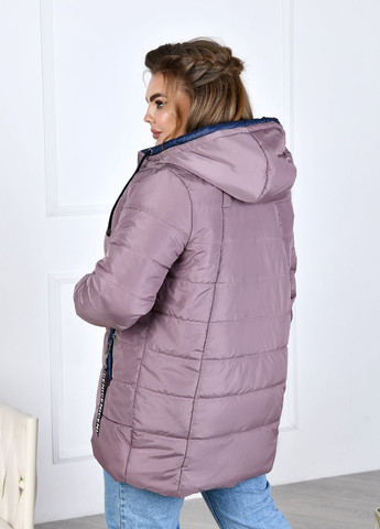 Розово-лиловая демисезонная женская куртка No Brand