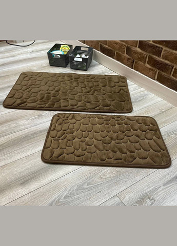 Набір килимків у ванну та туалет No Brand stone premium (285814540)
