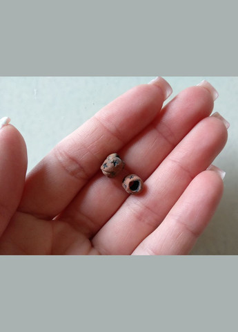 Керамічні намистини ручної роботи "Химерні Сніжинки №5" (коричнево-зелені) 2шт. Коти&Ангели (301533138)