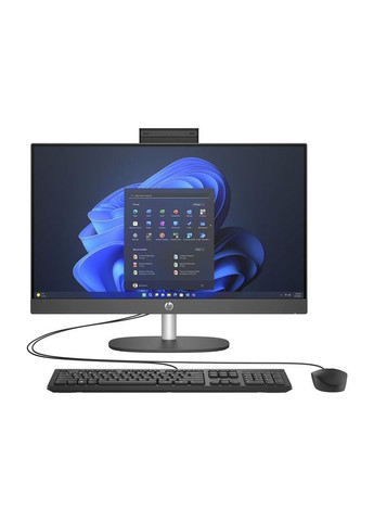 Компьютер персональный моноблок 240G10 23.8" FHD IPS AG, Intel i5-1335U, 16GB, F512GB, UMA, WiFi, кл+м, 3р, Win11P, черный HP (314982695)