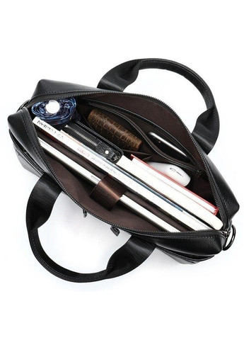 Шкіряний портфель чоловічий для ноутбука і документів чорний розмір 39,5х26х7 см 14579 Vintage (362418052)