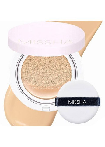 Кушон тональний Ідеальне покриття 23 Світлий беж Magic Cushion Cover Lasting SPF50+ PA+++ 23 Light Beige, 15 г MISSHA (366220244)