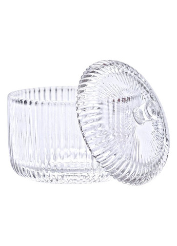 Цукерниця з кришкою Ø 9 см ваза цукерниця кругла скляна HP-4-99 Yiwu (353502938)