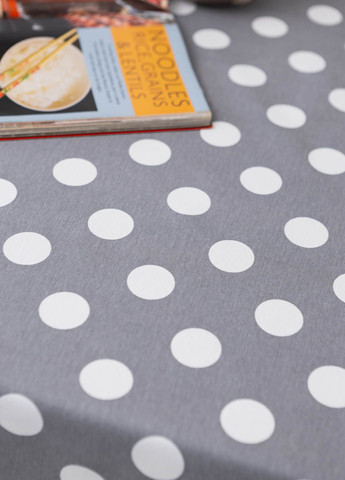 Скатертина з тефлоновим покриттям "Великий горошок" 1.2м х 1.5м + 4 серветки Homedec - (318747149)