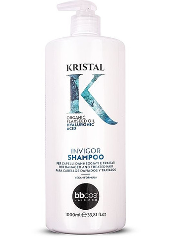 Шампунь для поврежденных волос Kristal Invigor Shampoo 1000ml (1528424-32297092) BBcos (368613111)