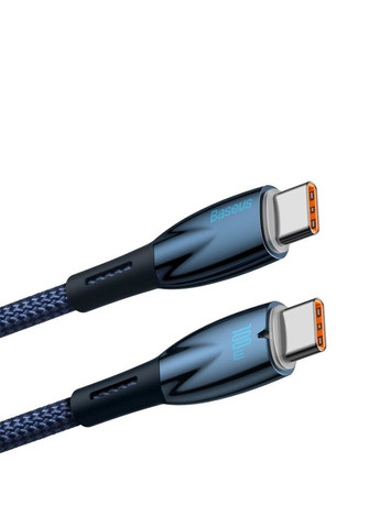 Кабель USBC - USB-C 100W Glimmer Series 1 метр (CADH000703) синий Baseus (293346849)