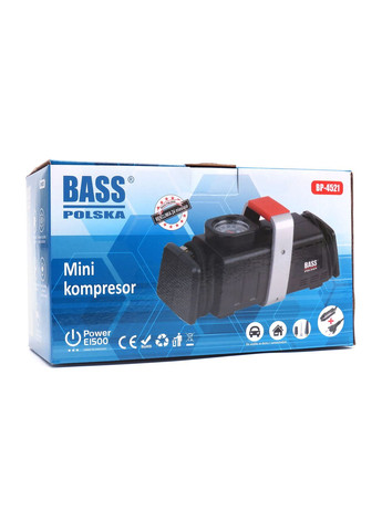 Міні компресор, портативний, 12В/230В, 4521 Bass Polska (368698309)