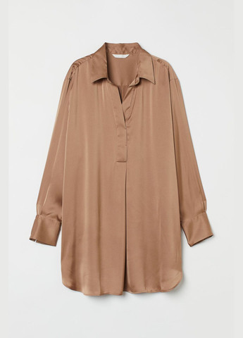 Темно-бежевая демисезонная блуза H&M