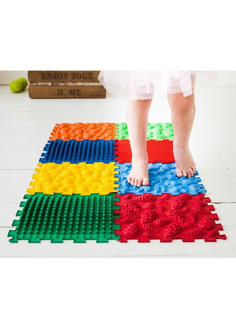 Килимок масажний "Мега Мікс" з настільною грою 14 елементів 27x28 см Ortek (372128927)