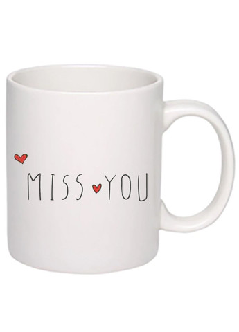 Чашка с принтом "Miss you" 330мл ( ) (17376) No Brand (312486910)
