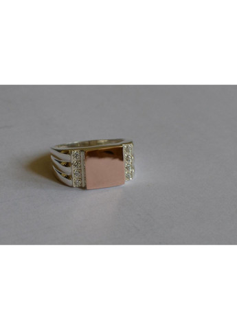 Серебряное кольцо с золотыми пластинами Silver Style (367112307)