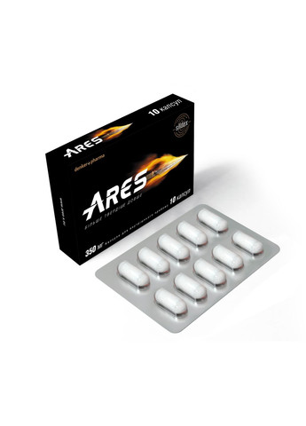 ARES капсули для посилення потенції, 10 капсул, Denkerpharma (305416264)