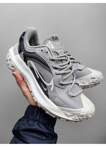 КРОССОВКИ ЖЕНСКИЕ NIKE ACG MOUNTH FLY GRAY НАЙК АСЖ МАУНС ФЛАЙ No Brand белые демисезоны (368857704)