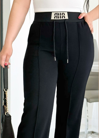 Удобные базовые трикотажные штаны в рубчик InFashion Штани (330981979)