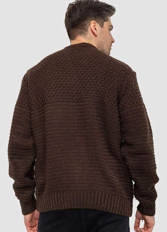 Коричневий демісезонний светр чоловічий, колір темно-синій, Ager