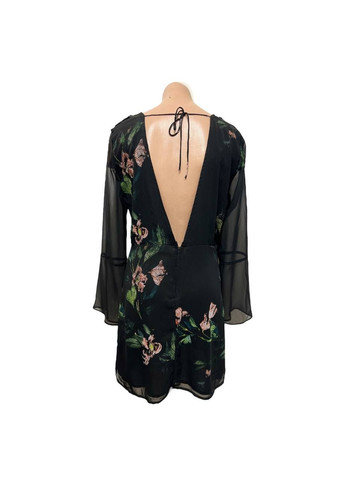 Черное повседневный платье черный Religion с абстрактным узором