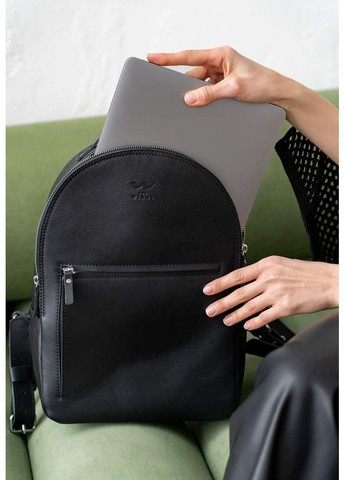 Шкіряний рюкзак Groove M чорний The Wings (348358705)