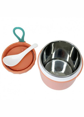 Ланчбокс з ложкою MGZ-0122(Pink) 430 мл Megazayka (330637860)