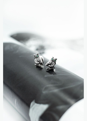 Срібні сережки-гвоздики Сова (4984) IRIJ (331017117)