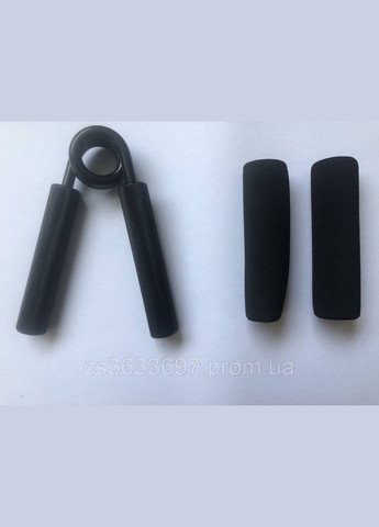 Эспандер кистевой металлический 112,5кг (250 LB), с накладками, черный No Brand (313859909)