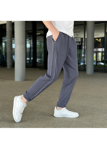 Стильні чоловічі спортивні штани Джоґери сірі Freedom (354808455)