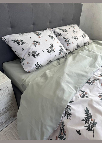 Постільна білизна бавовняна Сабонг Євро 200 x 220 Бязь Біла 70 х 70 No Brand (344465422)