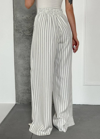 Вишукані легкі літні повсякденні широкі штани високої посадки з кишенями Tik-Tak (348830750)