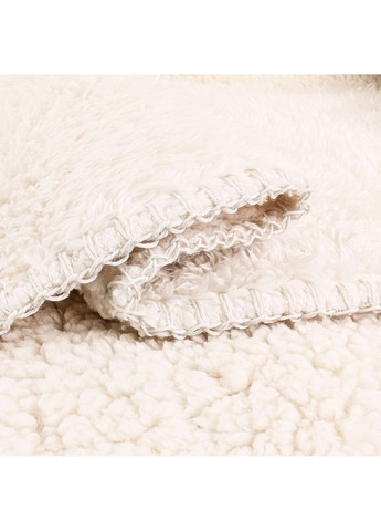 Плед-одеяло из шерпы и флиса молочный 150x200 см Love You 8178 (368904010)