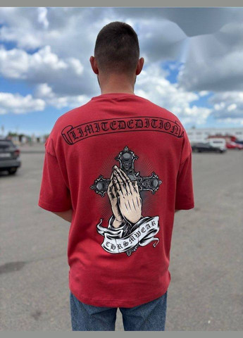 Красная футболка мужская с коротким рукавом Гермес