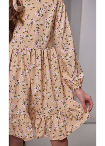 Бежевое платье софт для девочки Модняшки (282962215)