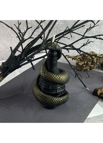 Чорна воскова свічка - Змія на глечику 5Candles (322347539)