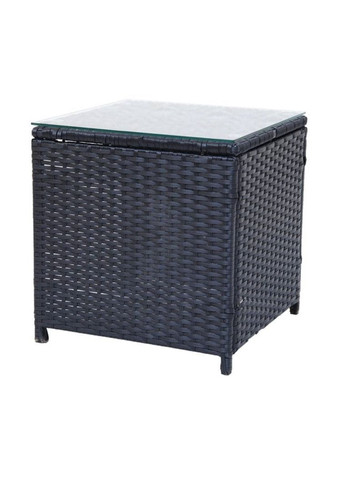 Садові меблі LUXURY стіл та 2 стільці чорно-графітові Outtec (303126680)