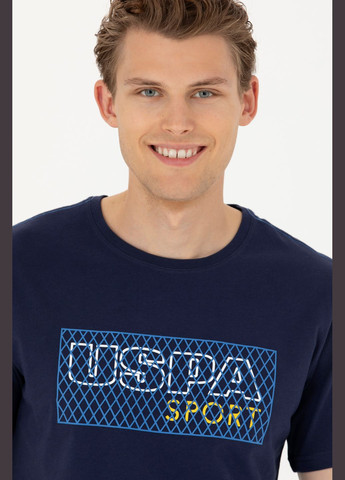 Темно-синяя футболка-футболка u.s/ polo assn. мужская для мужчин U.S. Polo Assn.