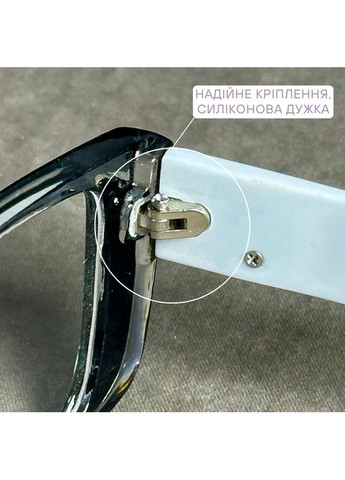 Женские очки с прочной пластиковой оправой и прозрачными линзами, для чтения плюс. Код 251 С1 +2.75 No Brand (365830316)