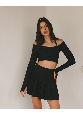 Лонгслів з відкритими плечима / TATON — 363052538